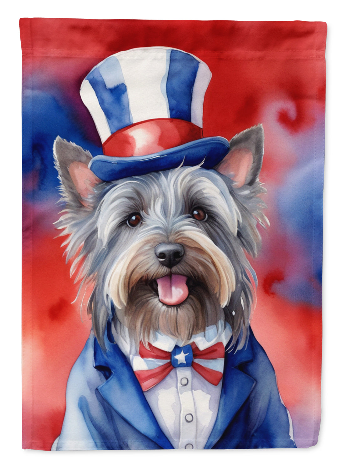 Buy this Skye Terrier Patriotic American Garden Flag