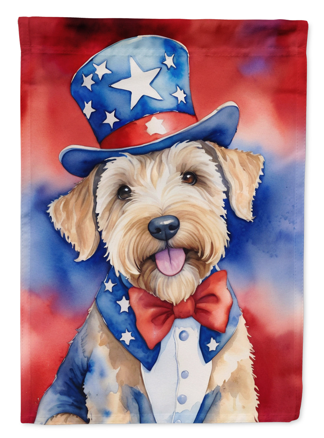 Buy this Wheaten Terrier Patriotic American Garden Flag