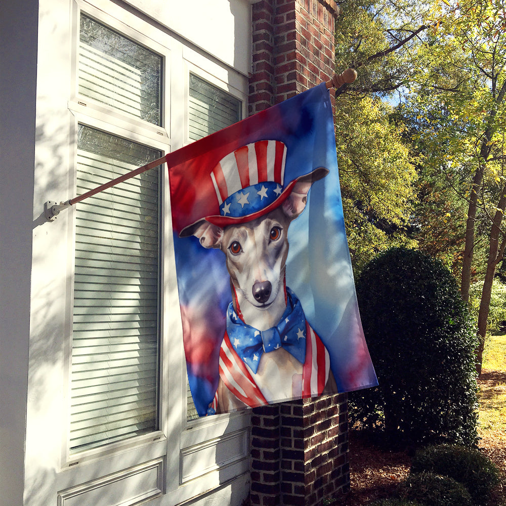 Buy this Whippet Patriotic American House Flag