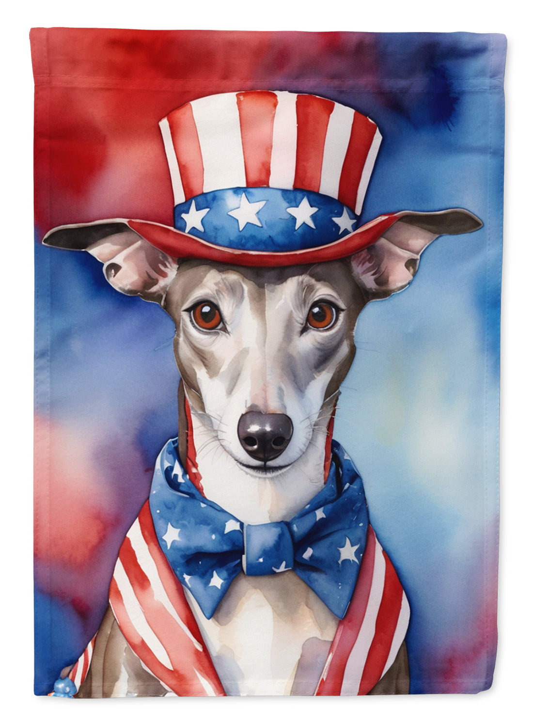 Buy this Whippet Patriotic American House Flag