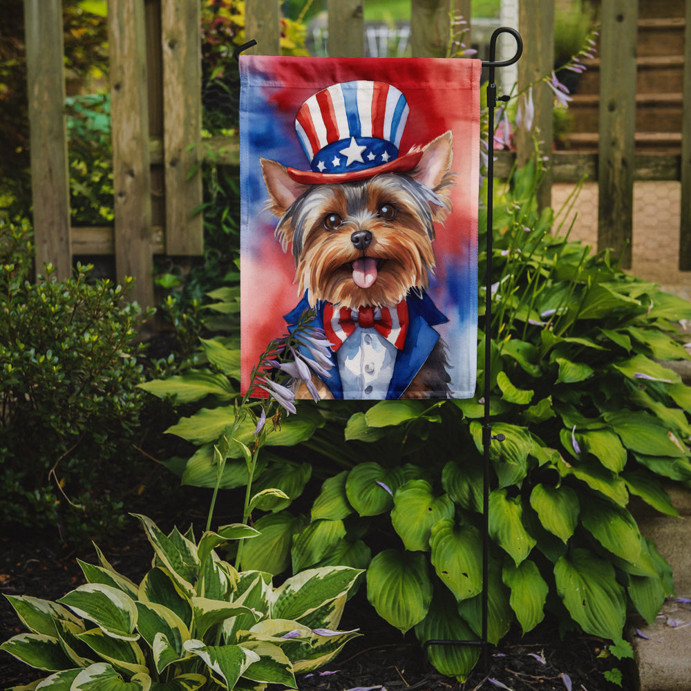 Yorkshire Terrier Patriotic American Garden Flag
