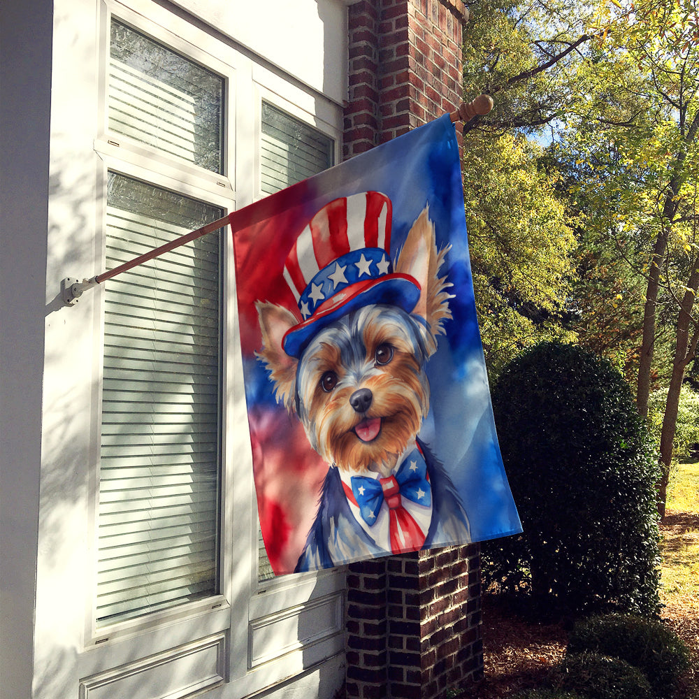 Buy this Yorkshire Terrier Patriotic American House Flag