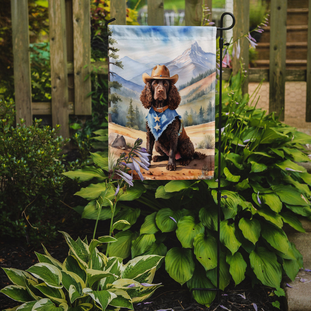 Buy this American Water Spaniel Cowboy Welcome Garden Flag