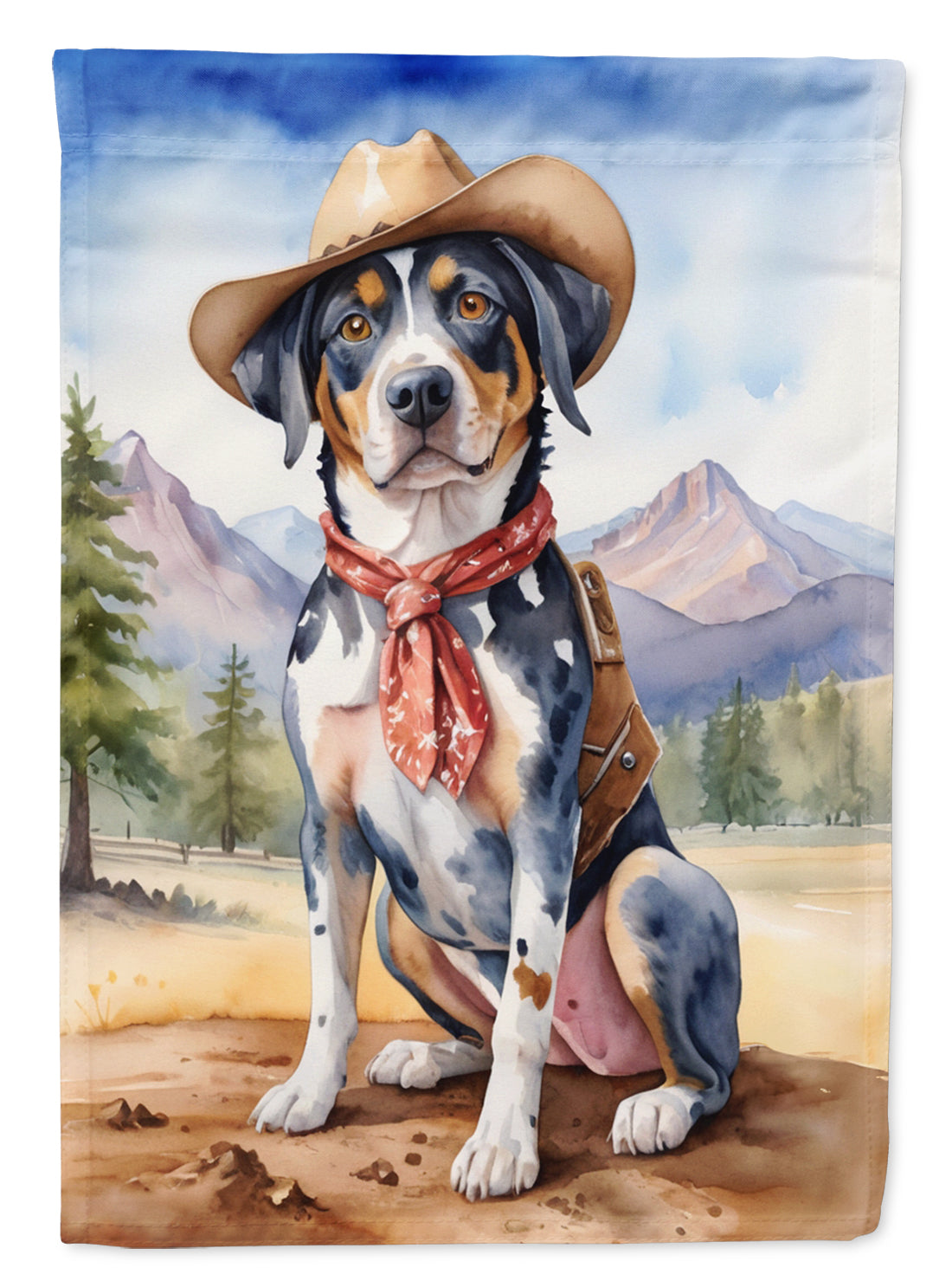 Buy this Catahoula Cowboy Welcome House Flag