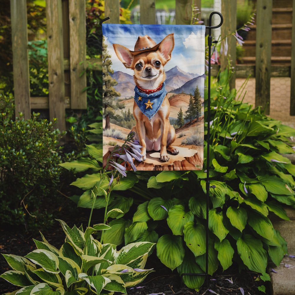 Buy this Chihuahua Cowboy Welcome Garden Flag