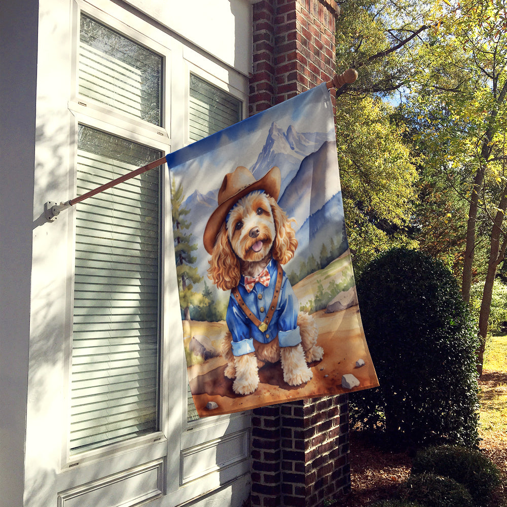 Buy this Cockapoo Cowboy Welcome House Flag