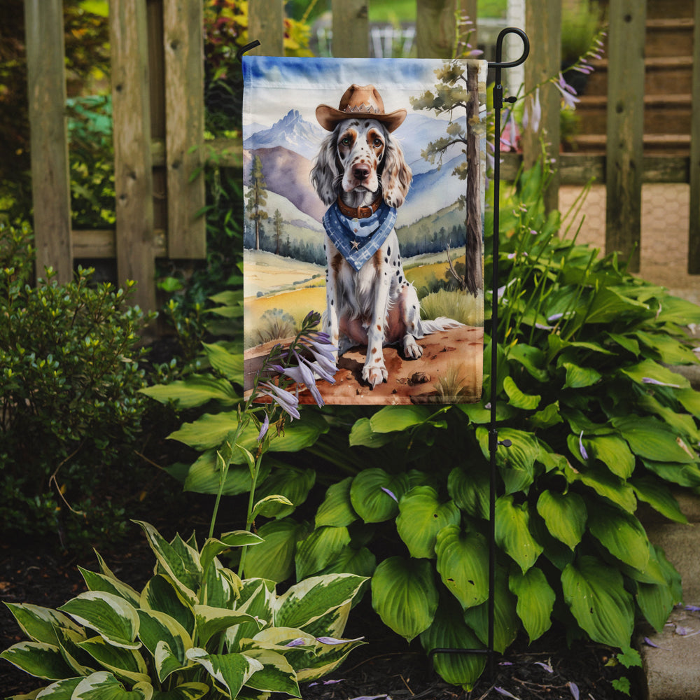 Buy this English Setter Cowboy Welcome Garden Flag