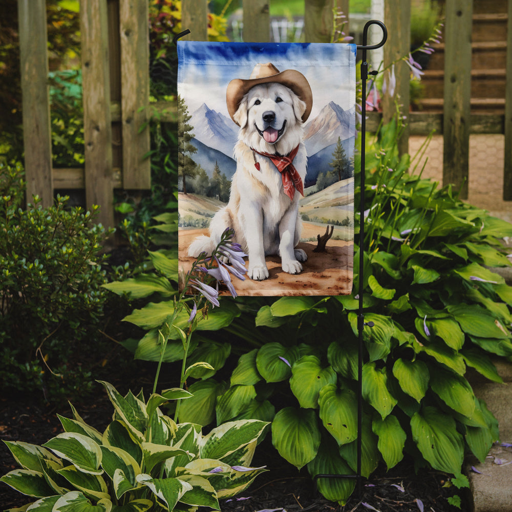 Buy this Great Pyrenees Cowboy Welcome Garden Flag