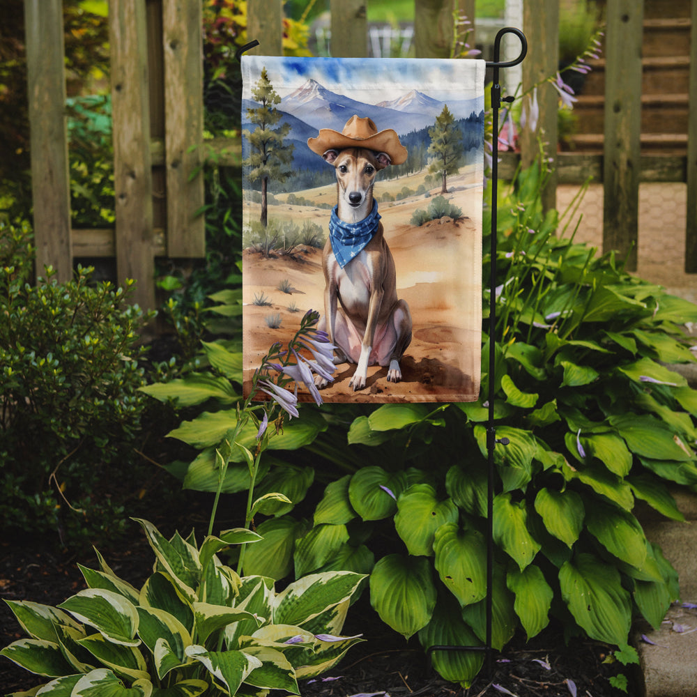 Buy this Greyhound Cowboy Welcome Garden Flag