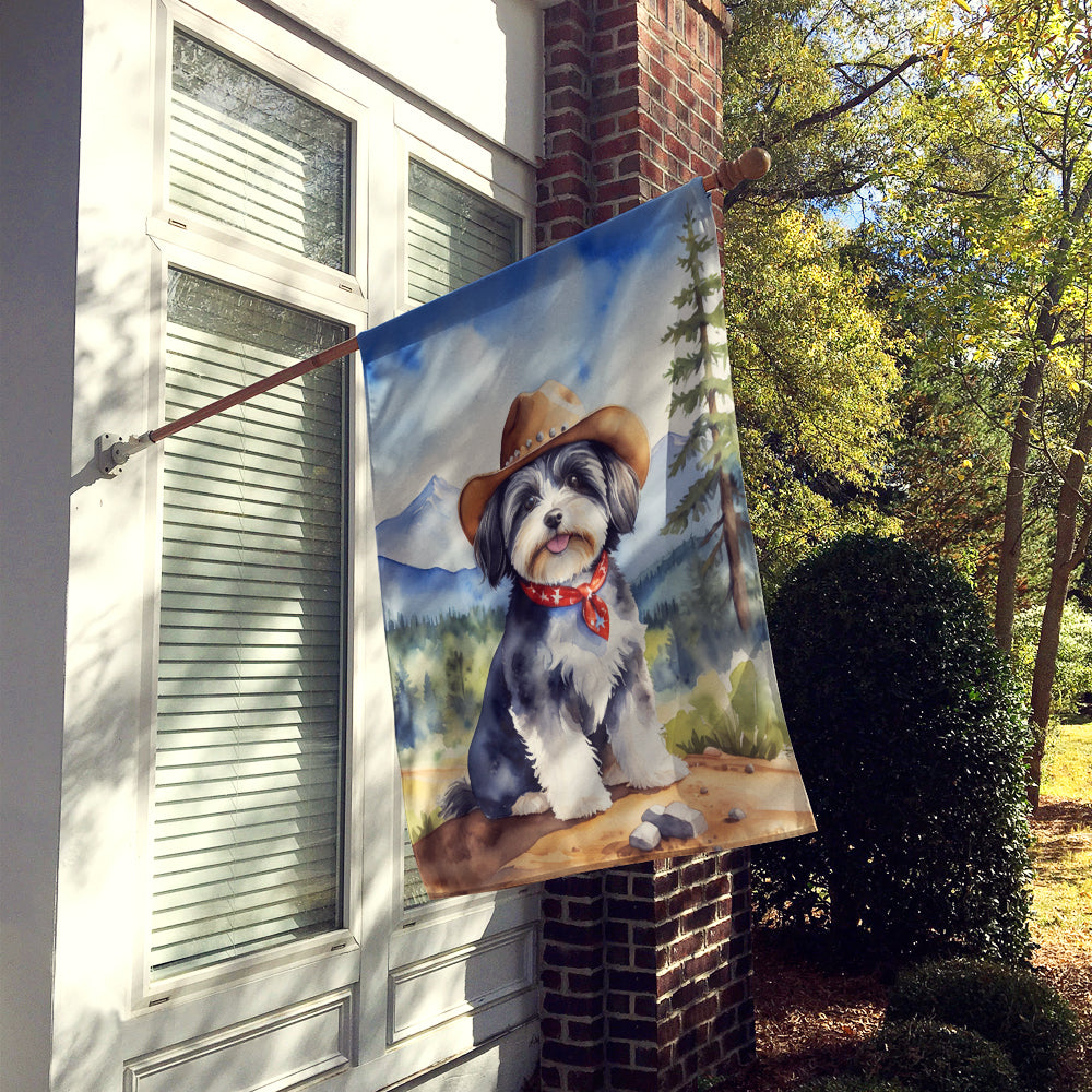 Buy this Havanese Cowboy Welcome House Flag
