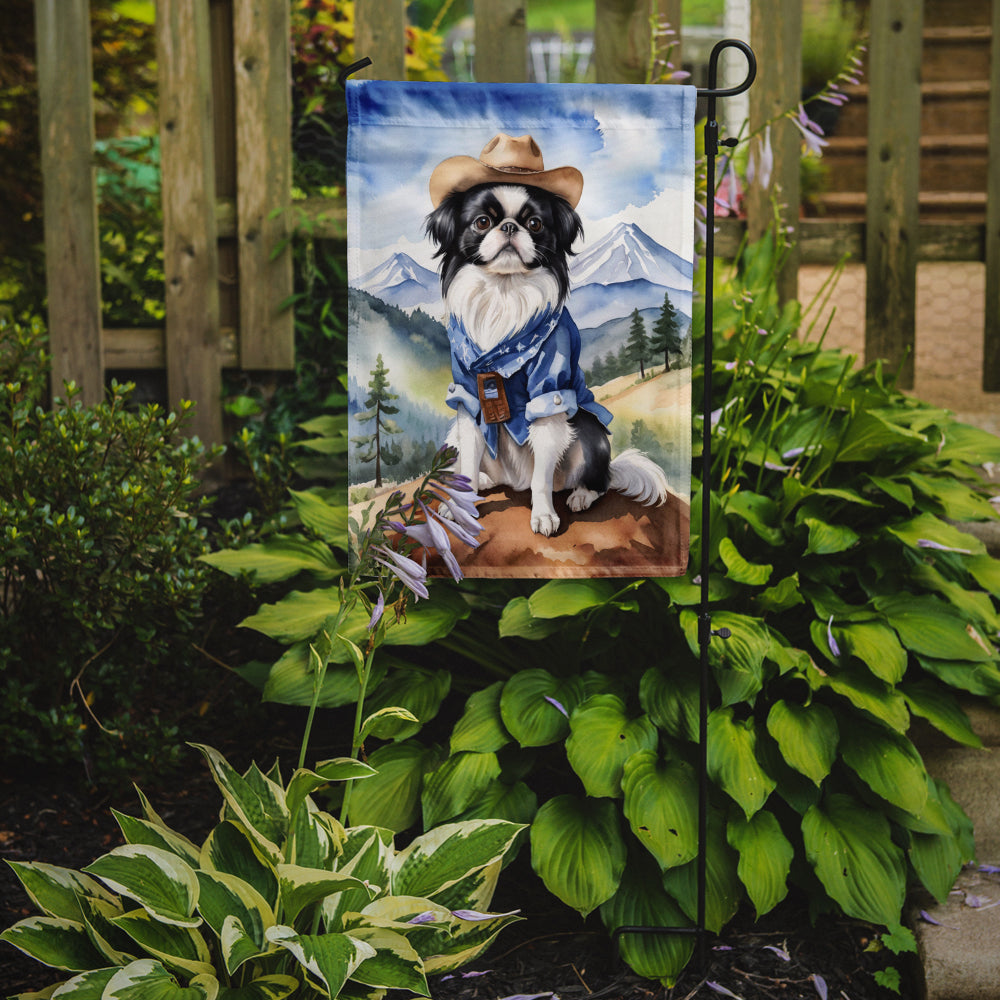 Buy this Japanese Chin Cowboy Welcome Garden Flag