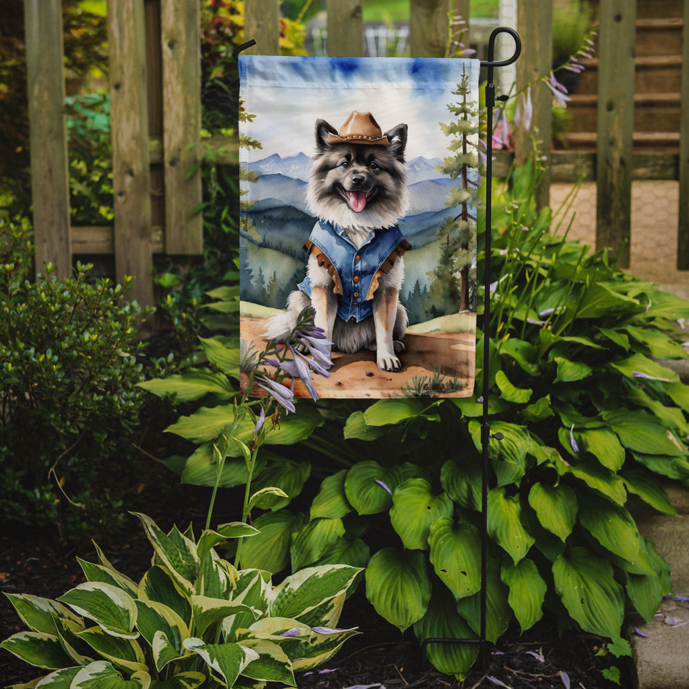 Buy this Keeshond Cowboy Welcome Garden Flag