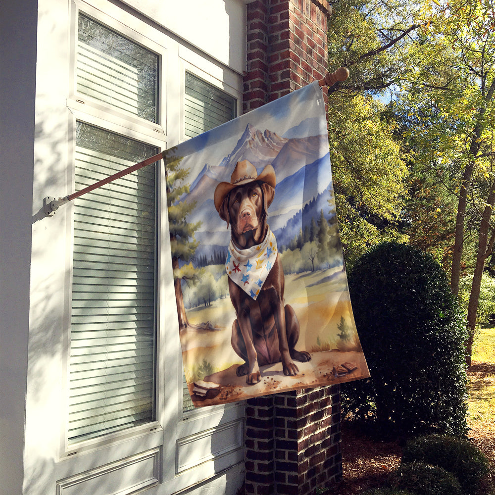 Buy this Labrador Retriever Cowboy Welcome House Flag