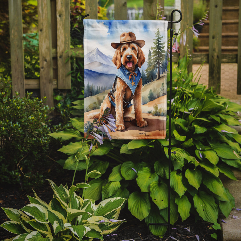 Buy this Otterhound Cowboy Welcome Garden Flag