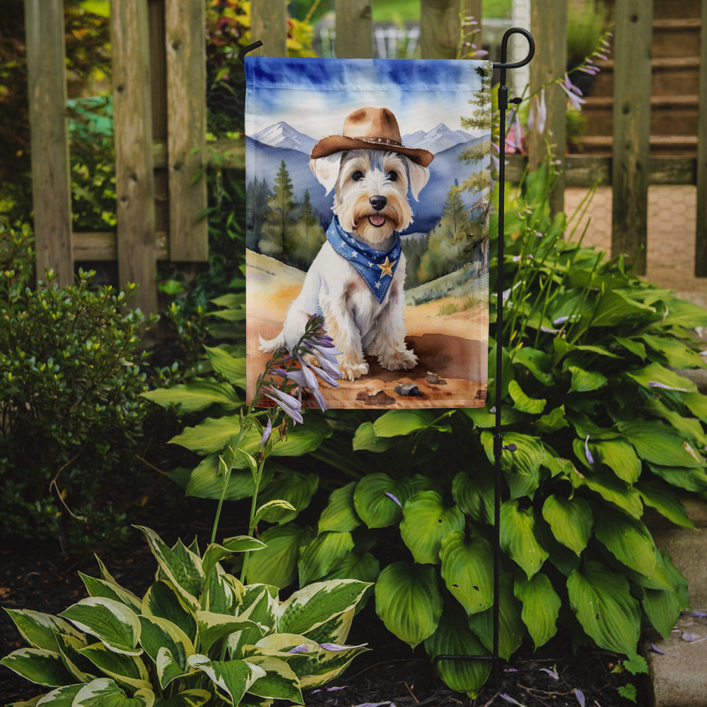Sealyham Terrier Cowboy Welcome Garden Flag