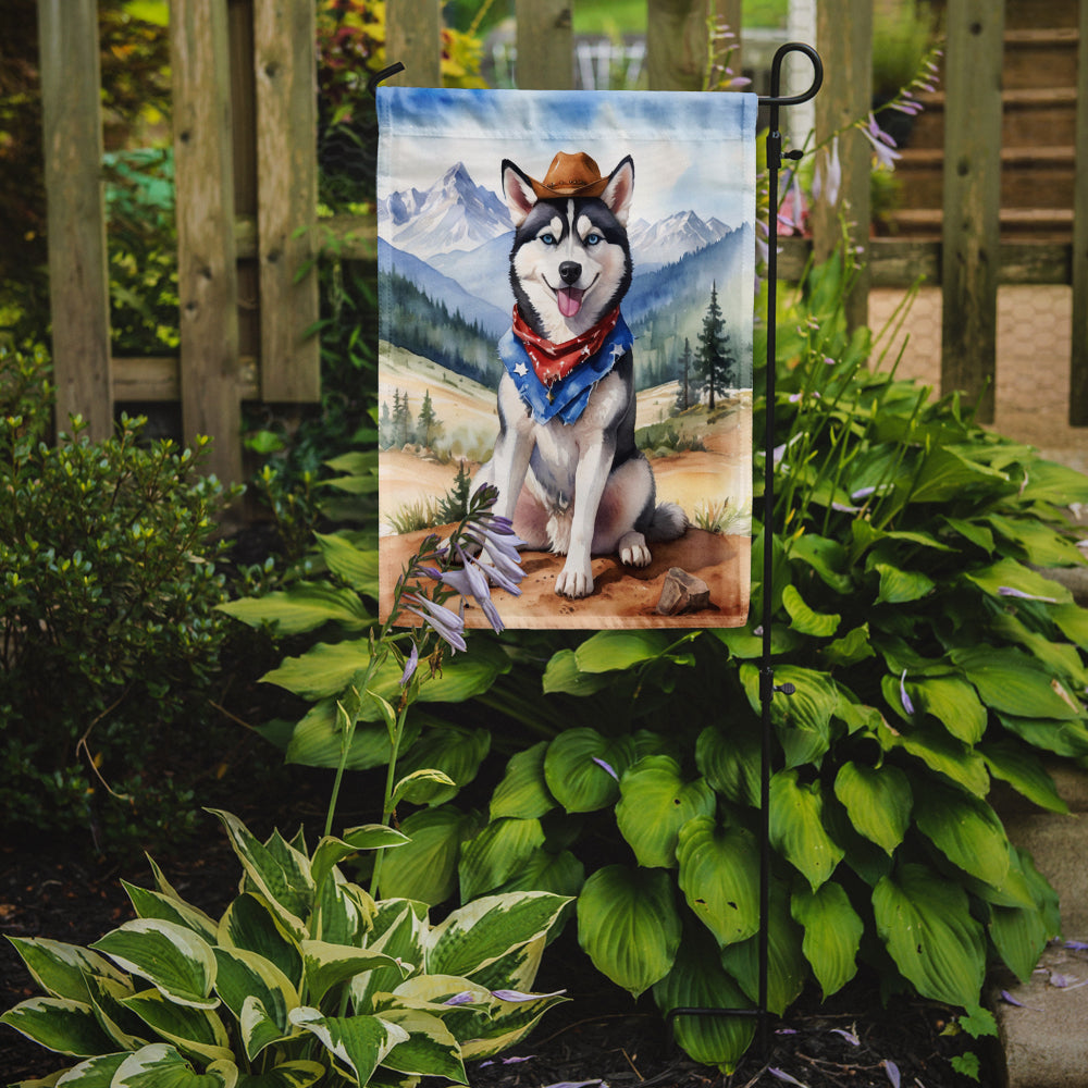 Buy this Siberian Husky Cowboy Welcome Garden Flag