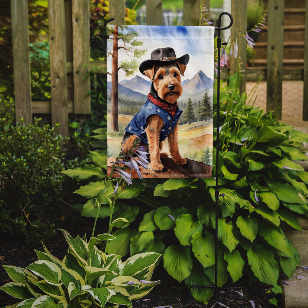 Buy this Welsh Terrier Cowboy Welcome Garden Flag