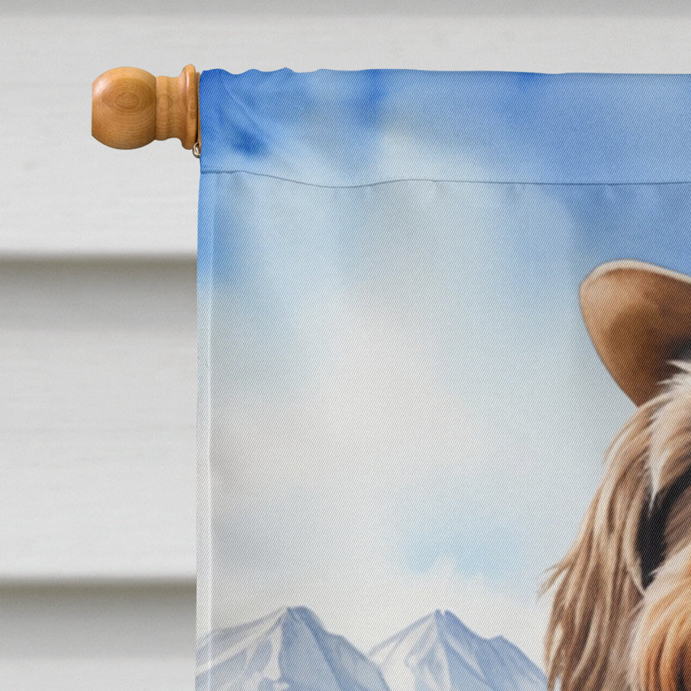 Wirehaired Pointing Griffon Cowboy Welcome House Flag