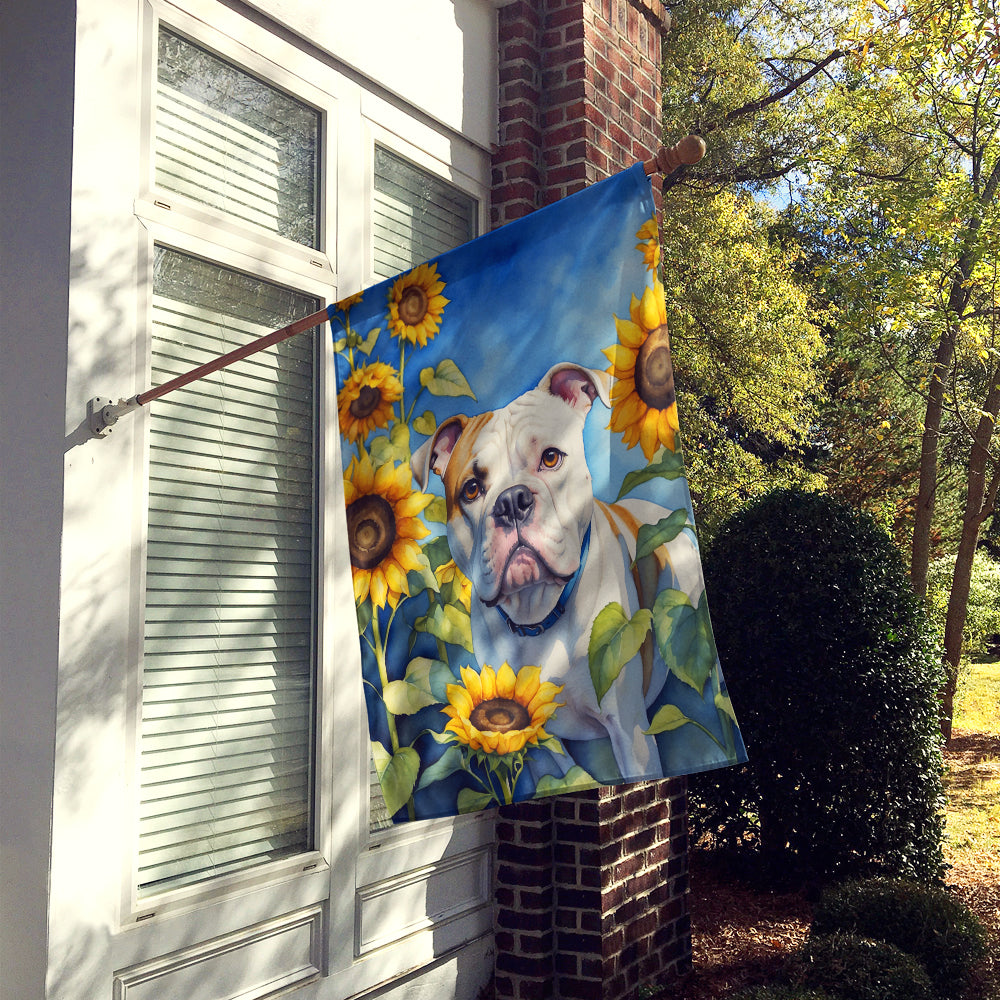 Buy this American Bulldog in Sunflowers House Flag