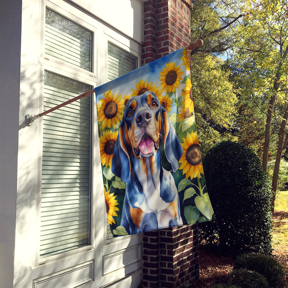 Buy this American English Coonhound in Sunflowers House Flag