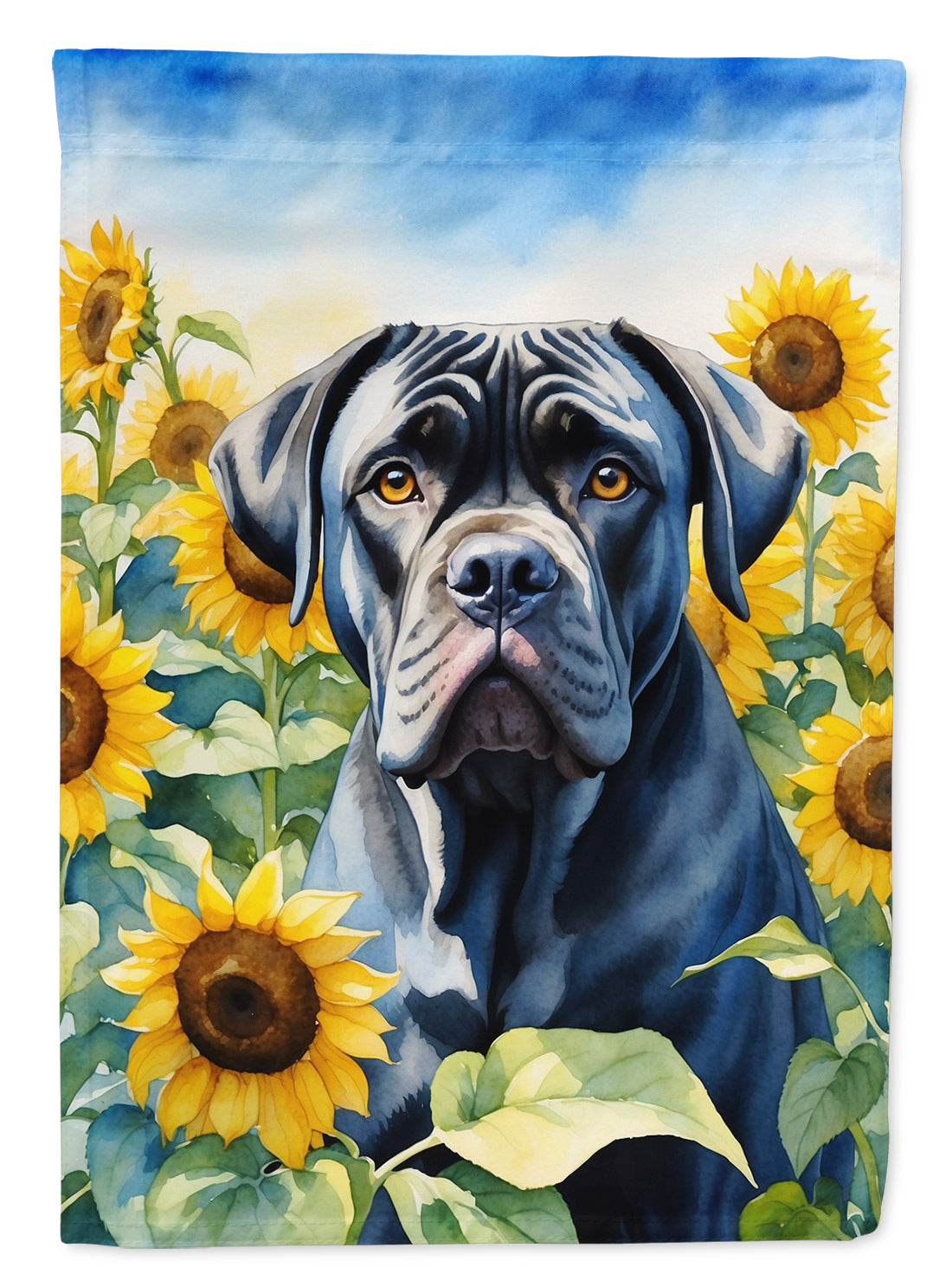 Buy this Cane Corso in Sunflowers Garden Flag