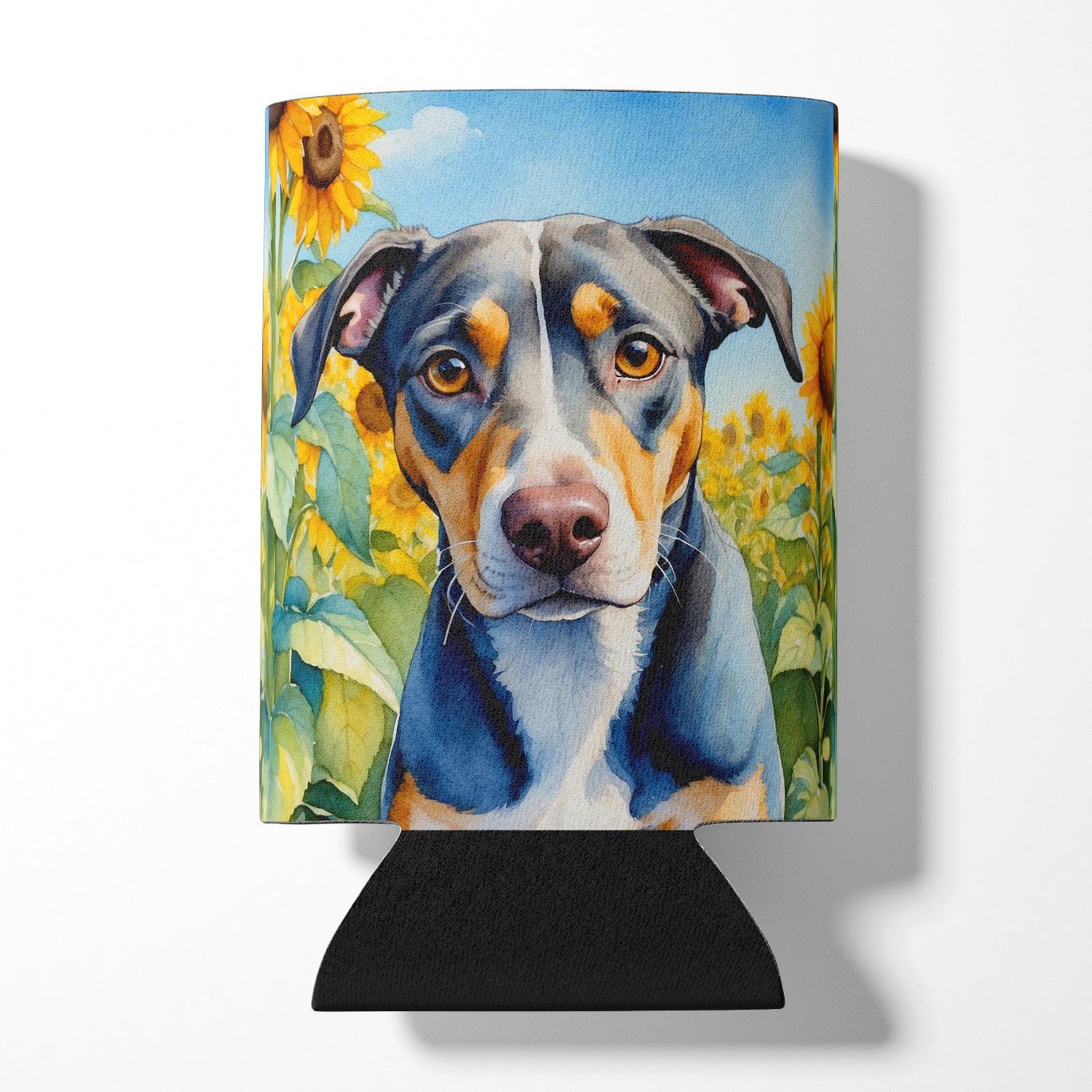 Buy this Catahoula in Sunflowers Can or Bottle Hugger