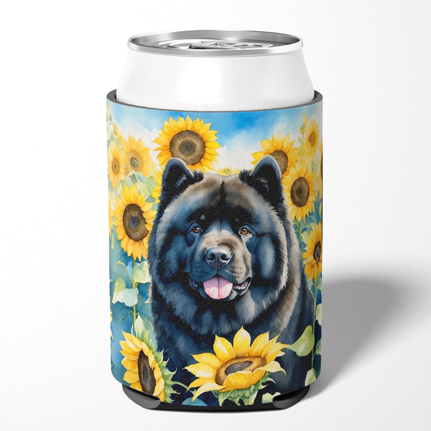 Chow Chow in Sunflowers Can or Bottle Hugger