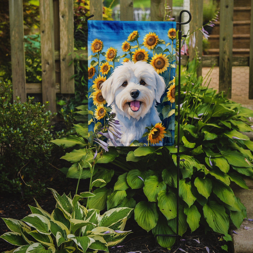 Buy this Coton de Tulear in Sunflowers Garden Flag