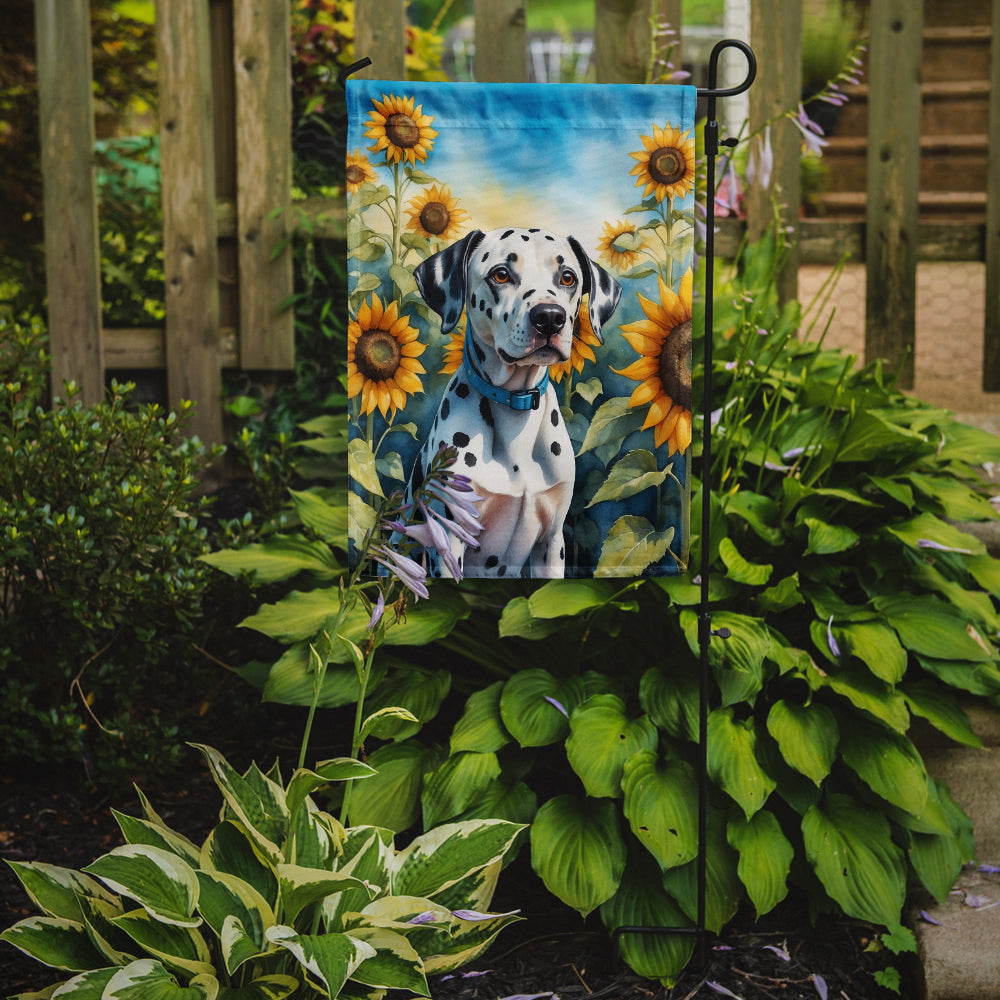Buy this Dalmatian in Sunflowers Garden Flag