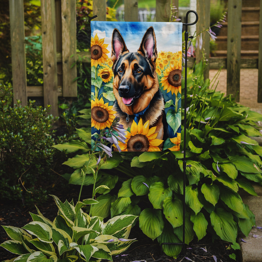Buy this German Shepherd in Sunflowers Garden Flag