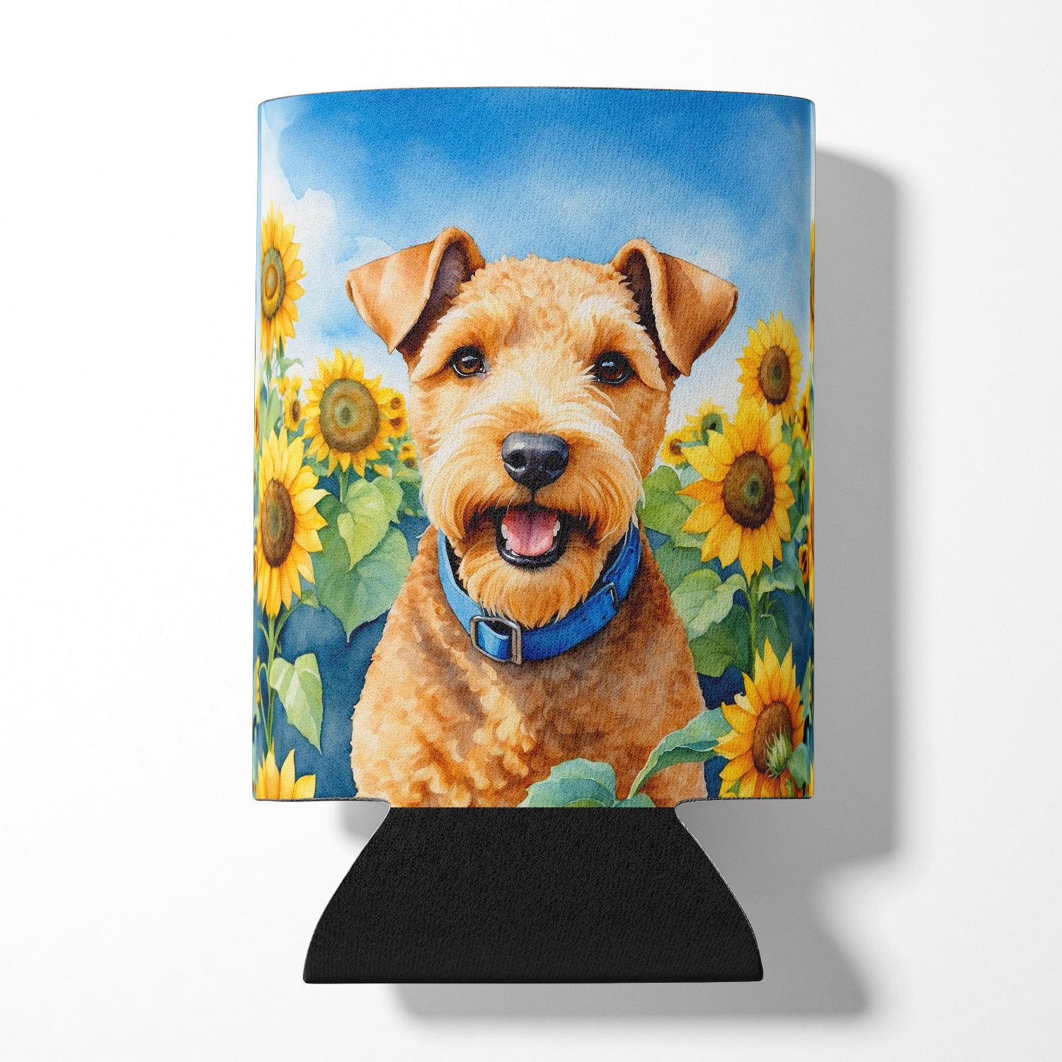 Buy this Lakeland Terrier in Sunflowers Can or Bottle Hugger