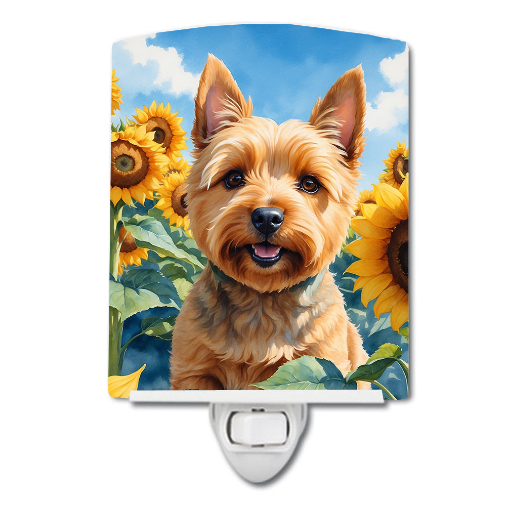 Buy this Norwich Terrier in Sunflowers Ceramic Night Light