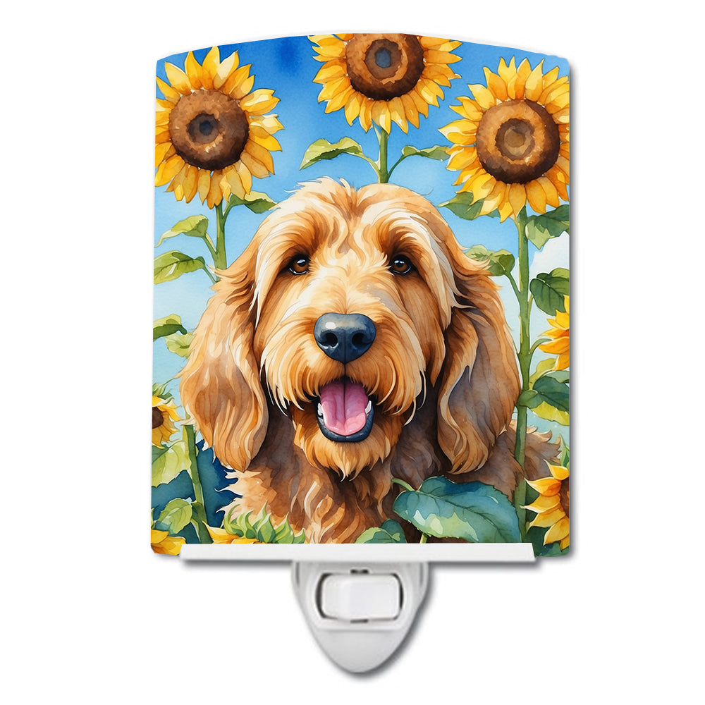 Buy this Otterhound in Sunflowers Ceramic Night Light