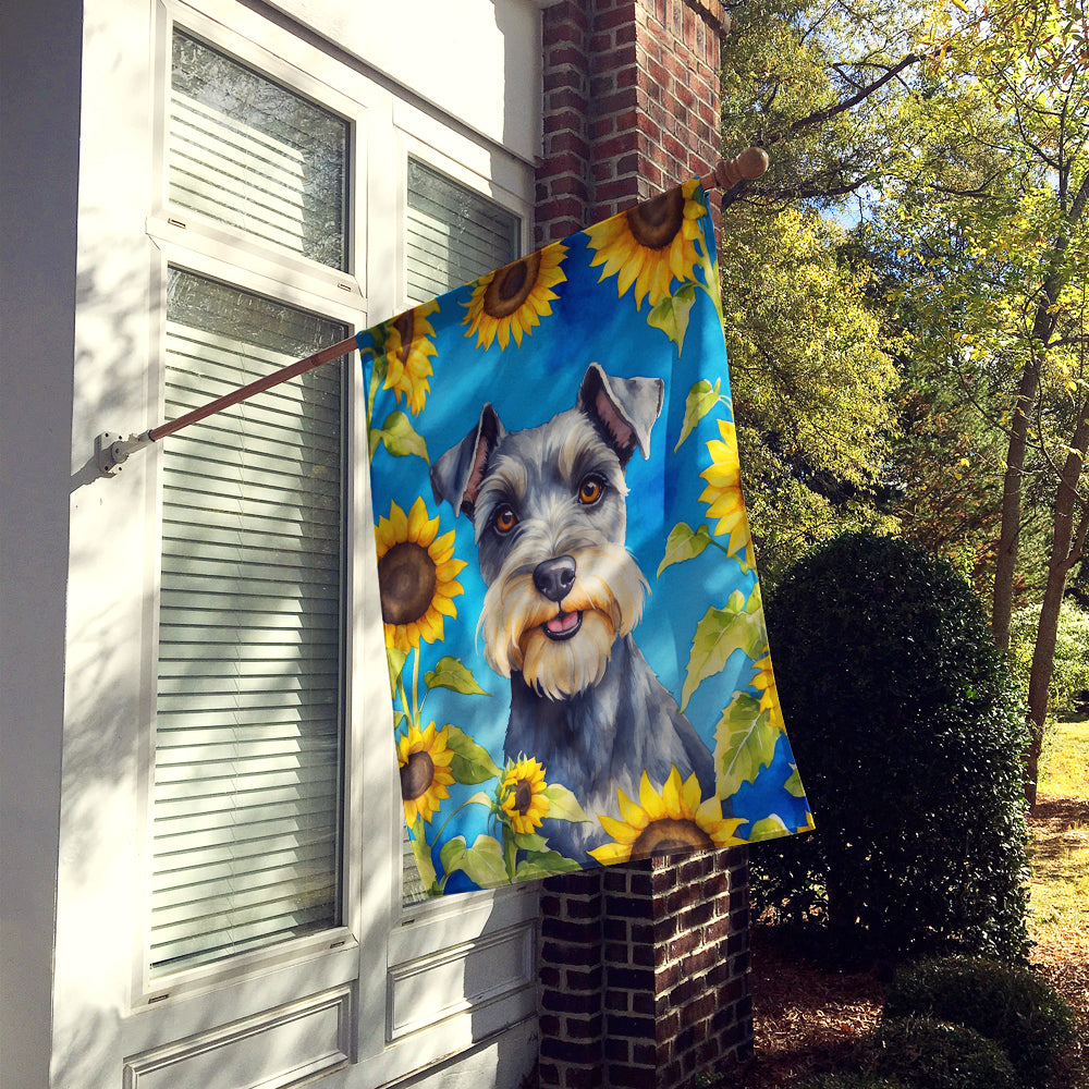Buy this Schnauzer in Sunflowers House Flag