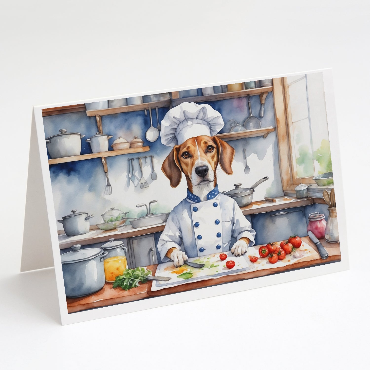 Buy this American Foxhound The Chef Greeting Cards Pack of 8