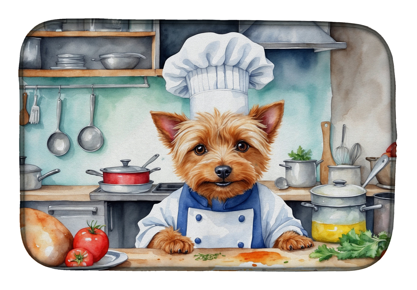 Buy this Australian Terrier The Chef Dish Drying Mat
