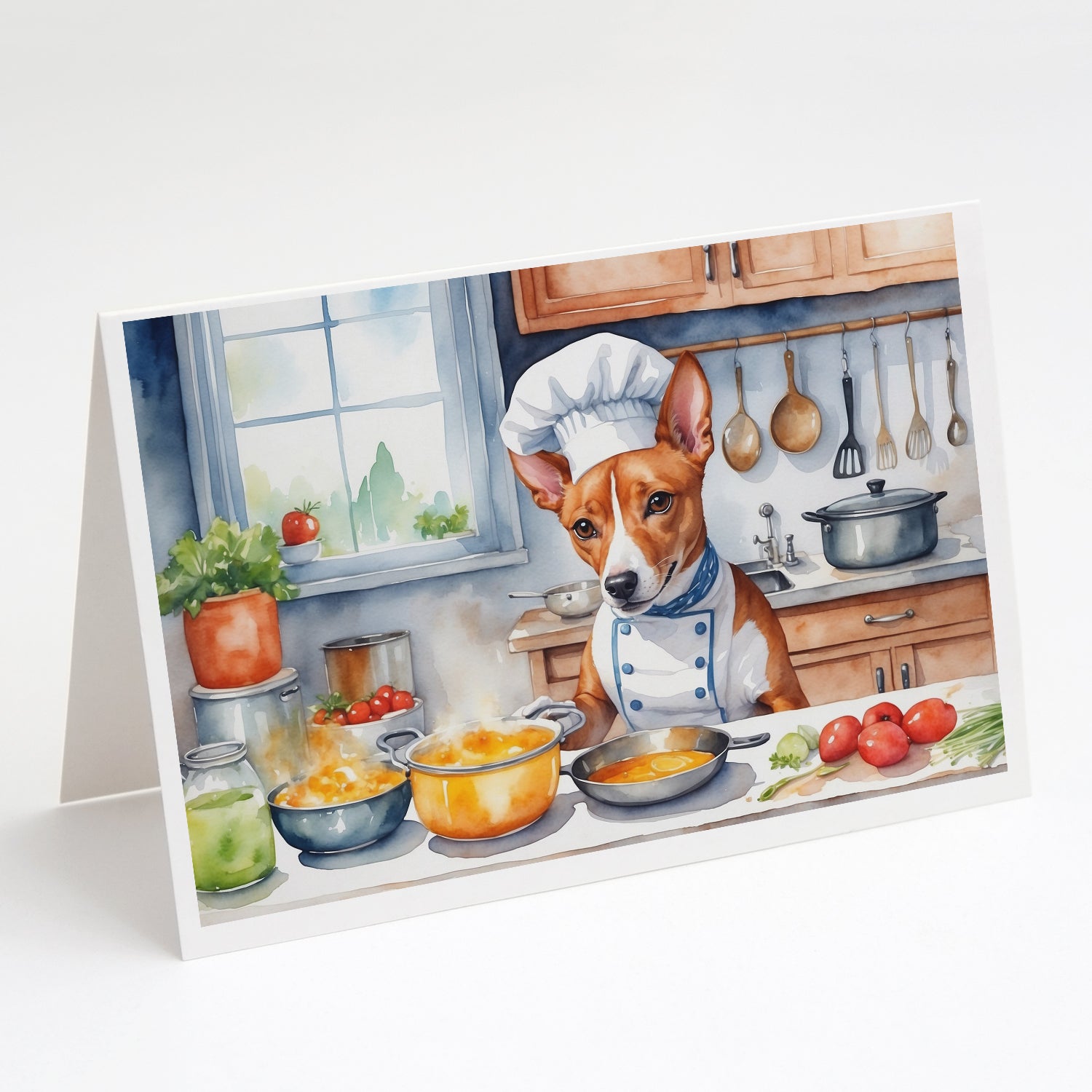 Buy this Basenji The Chef Greeting Cards Pack of 8