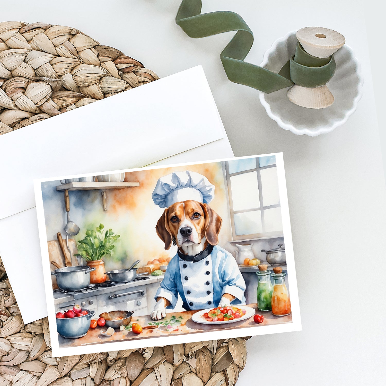 Beagle The Chef Greeting Cards Pack of 8