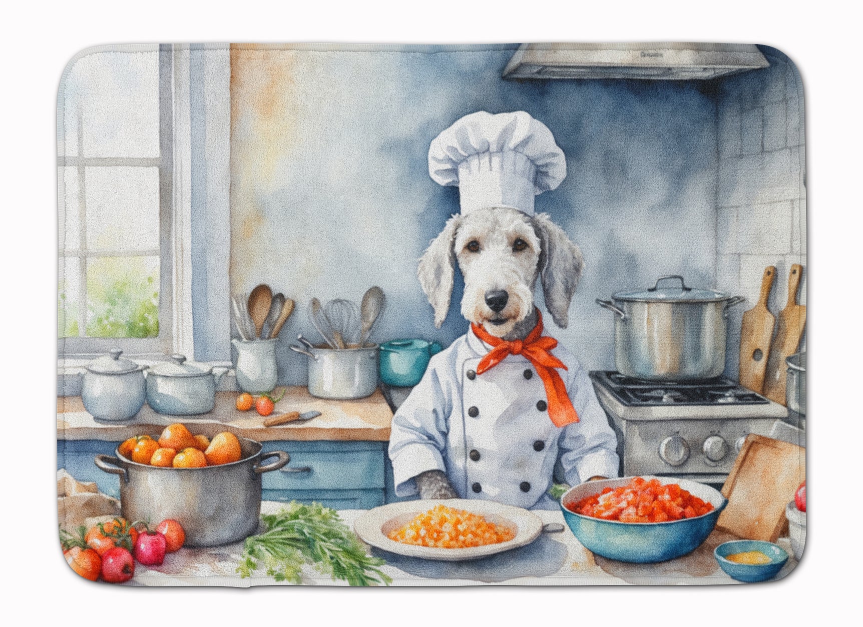 Buy this Bedlington Terrier The Chef Memory Foam Kitchen Mat