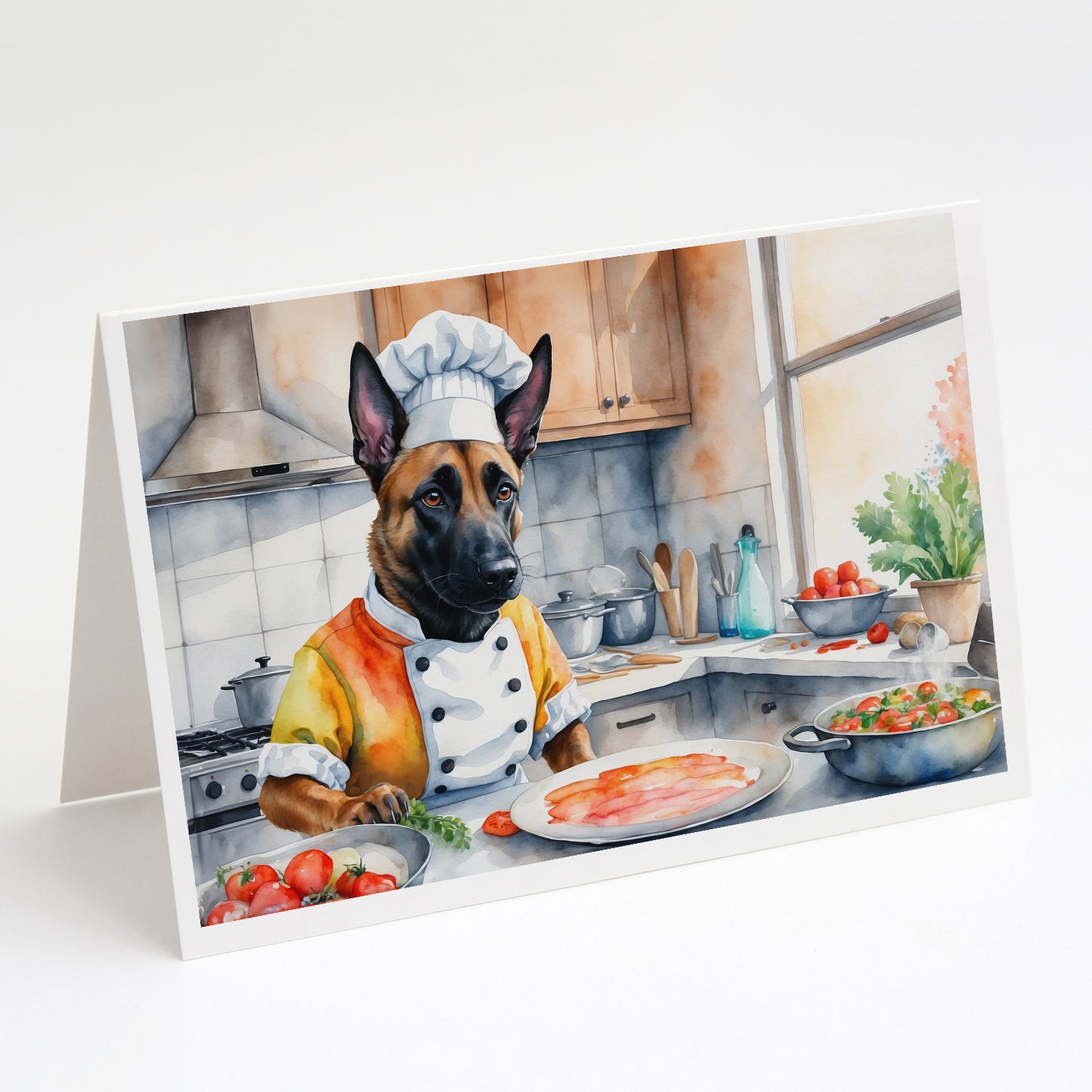 Buy this Belgian Malinois The Chef Greeting Cards Pack of 8