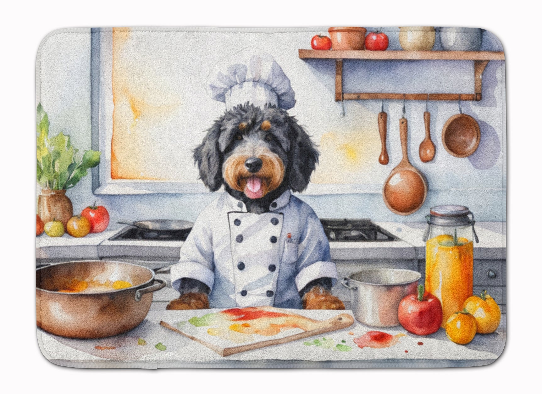 Buy this Bernedoodle The Chef Memory Foam Kitchen Mat