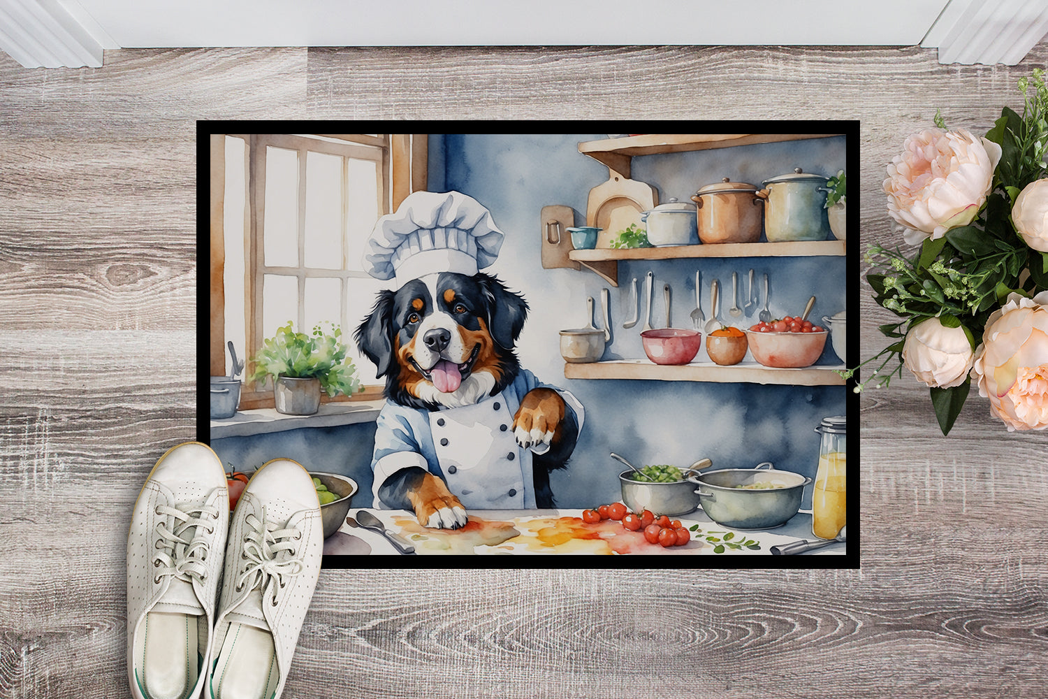 Buy this Bernese Mountain Dog The Chef Doormat