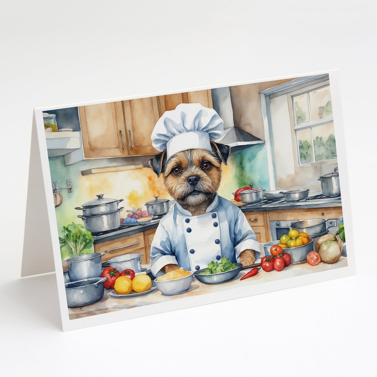 Buy this Border Terrier The Chef Greeting Cards Pack of 8