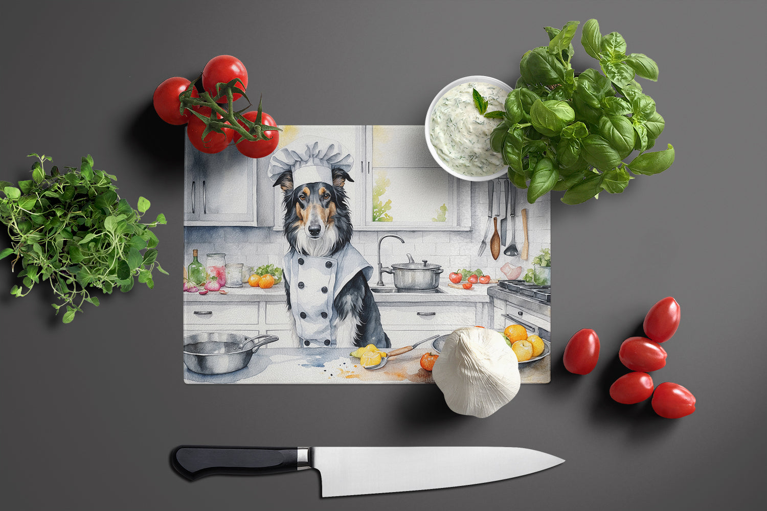 Buy this Borzoi The Chef Glass Cutting Board