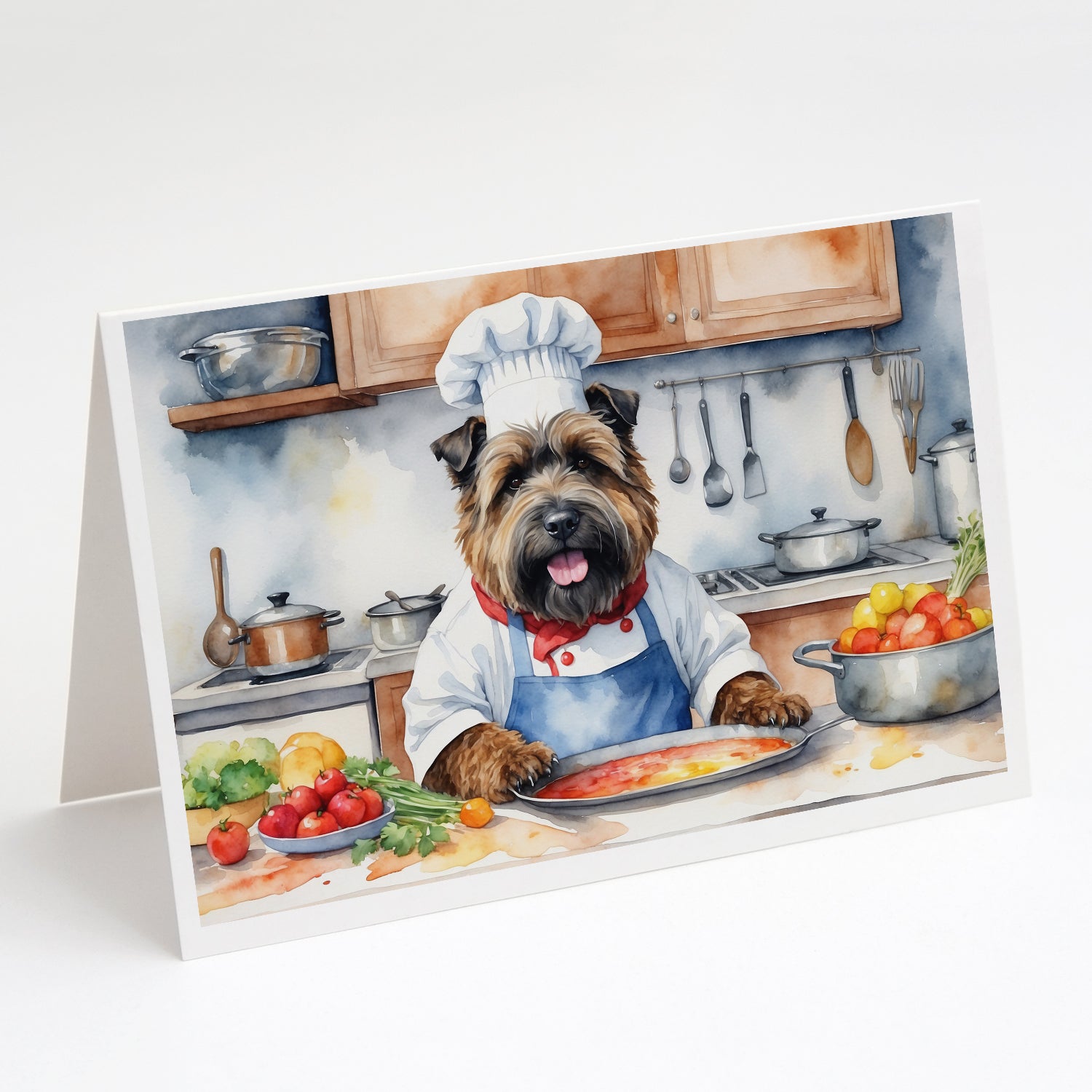 Buy this Bouvier des Flandres The Chef Greeting Cards Pack of 8