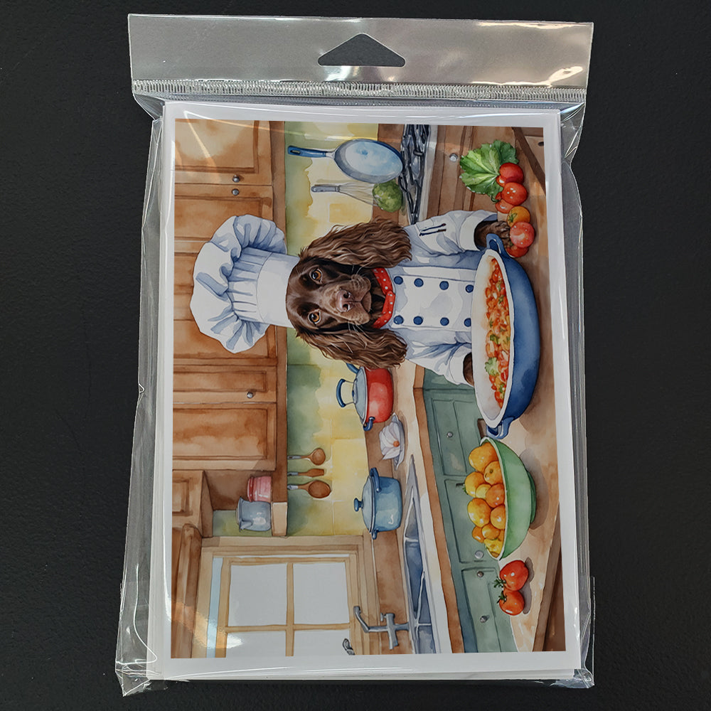 Boykin Spaniel The Chef Greeting Cards Pack of 8