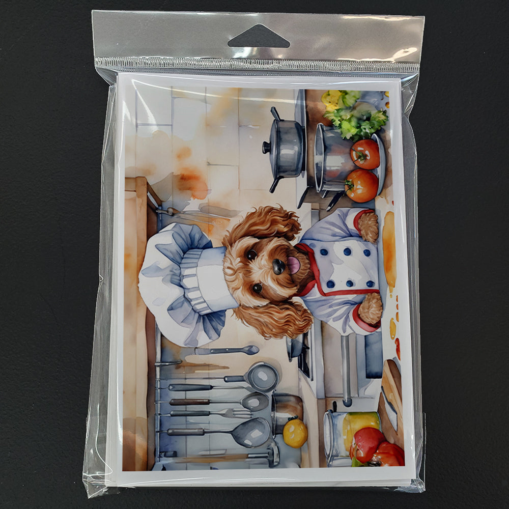 Cockapoo The Chef Greeting Cards Pack of 8