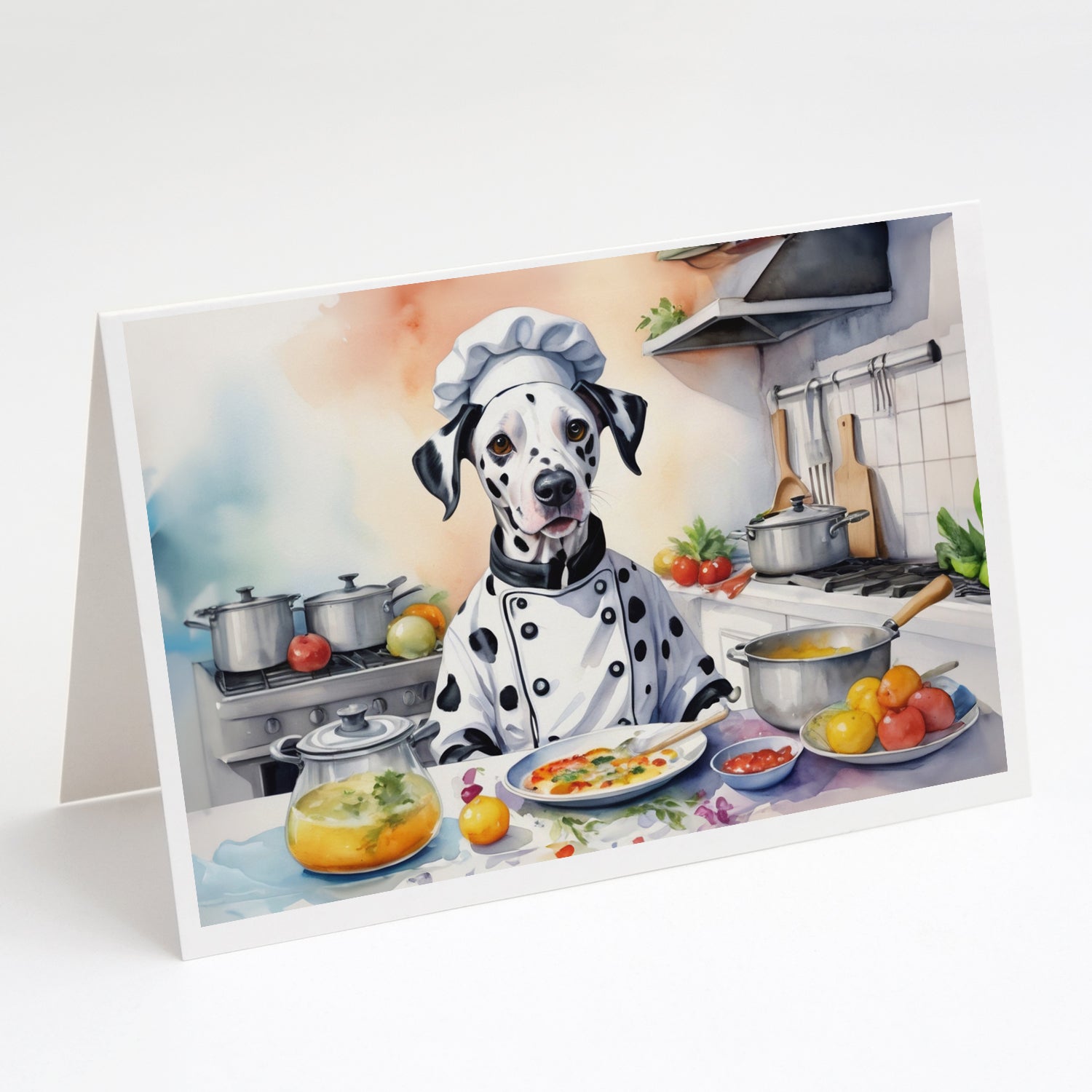 Buy this Dalmatian The Chef Greeting Cards Pack of 8