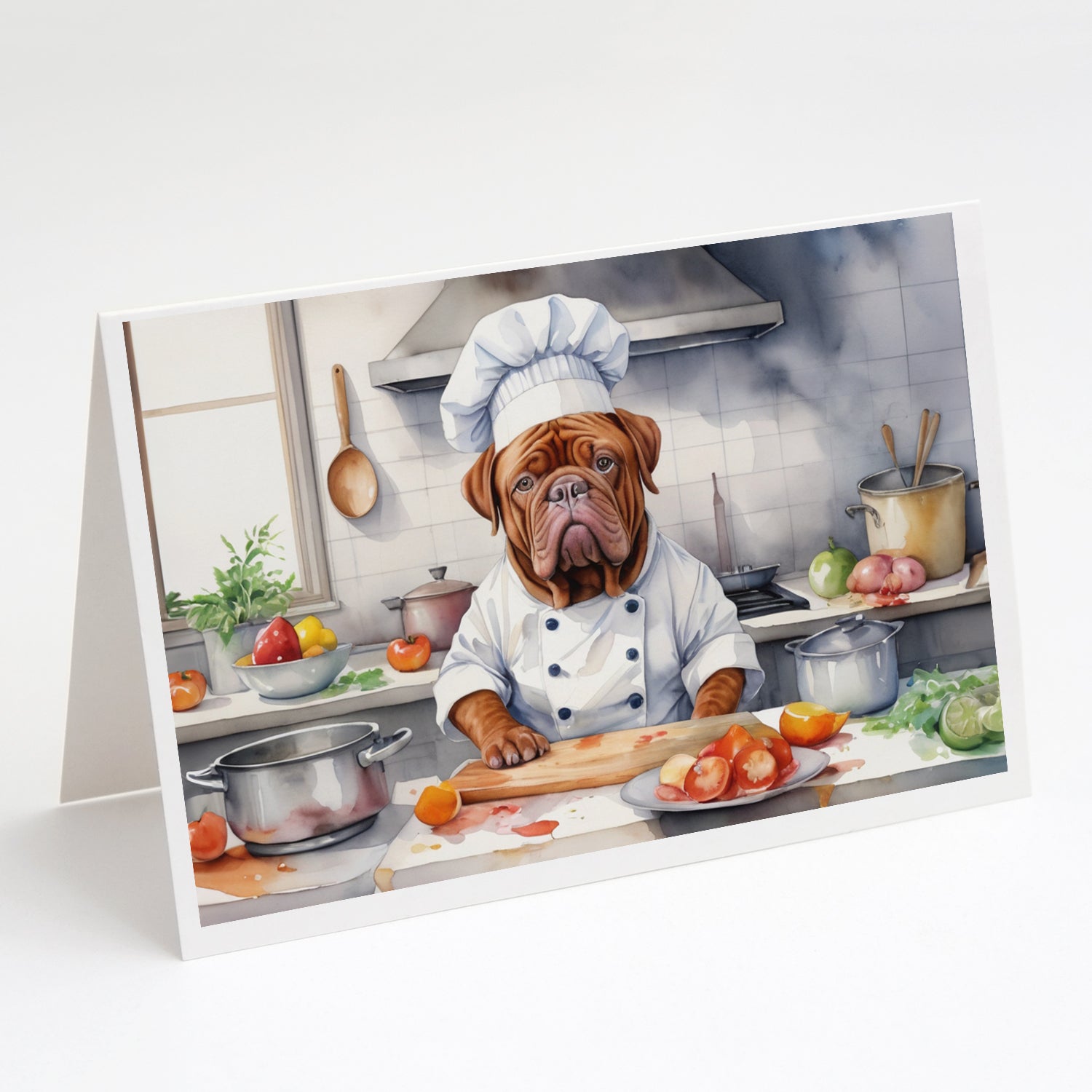 Buy this Dogue de Bordeaux The Chef Greeting Cards Pack of 8