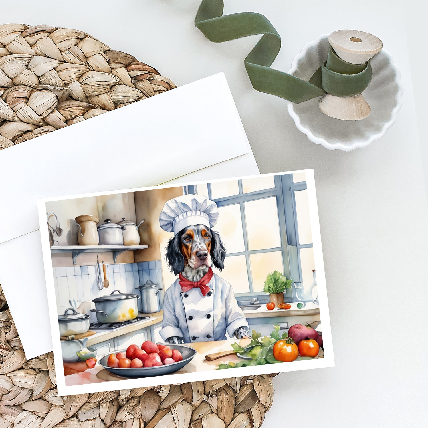 Buy this English Setter The Chef Greeting Cards Pack of 8